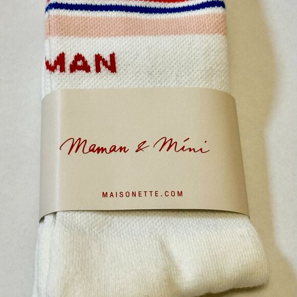 Maisonette MAMAN and MINI *MAMAN* SOCKS Women's NWT - Picture 2 of 2